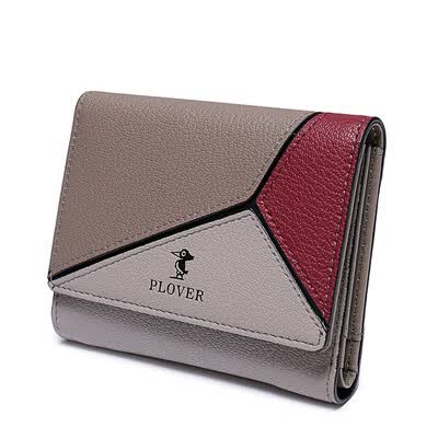 啄木鸟 PLOVER女款三折多功能钱包GD5929-3NH 拼色 12.5*10*2.5CM