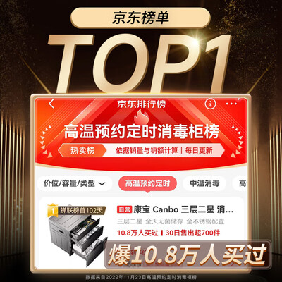 康宝XDZ100-ONE消毒柜:厨房里的健康守护者,母婴餐具消毒首选-图片1