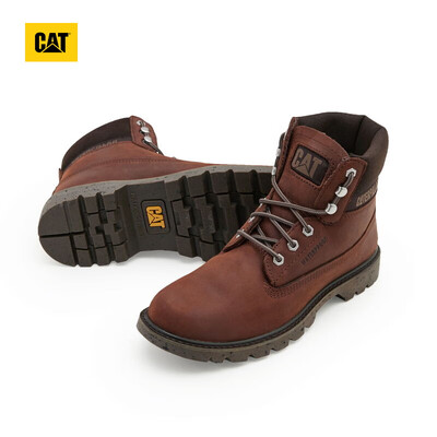 男生穿工装靴还是马丁靴好(CAT棕红高帮工装靴男男士马丁靴质量如何)
