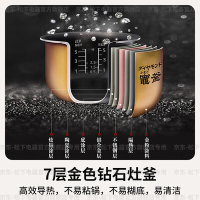 松下Panasonic FCC188 5L智能IH电饭煲日本进口到底如何,值得入手吗（松下电饭煲怎么样）-图片7
