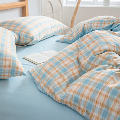 無印良品 水洗色织提花四件套斐乐生活 200*230cm MUJI-TJ23-11