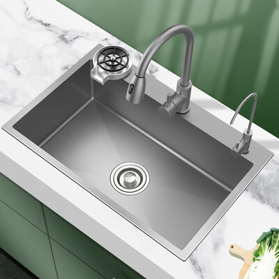 九牧王厨房水槽大单槽纳米不锈钢洗菜盆60*45CM是否值得入手(水槽九牧和九牧王哪个好)