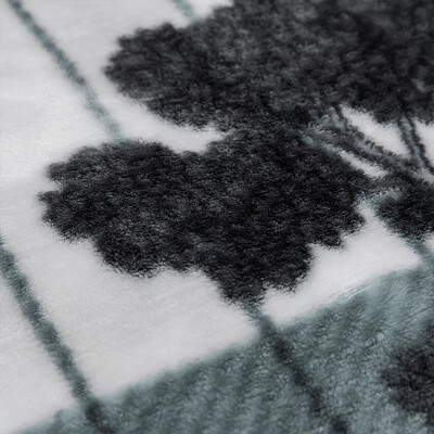 恒源祥 万木争荣银貂绒毯  TGM1009 3800g 200*230cm