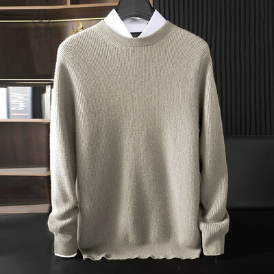 帕什 男士羊绒衫 圆领厚款 焦糖色 TRC-1206 L怎么样(帕什羊绒衫怎么样)