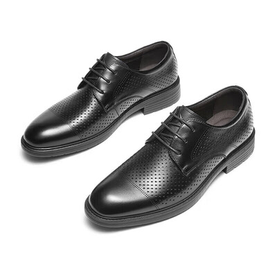 红蜻蜓男士夏季镂空皮鞋 WTA73761L男士皮鞋体验效果好吗（红蜻蜓男士皮鞋怎么样）