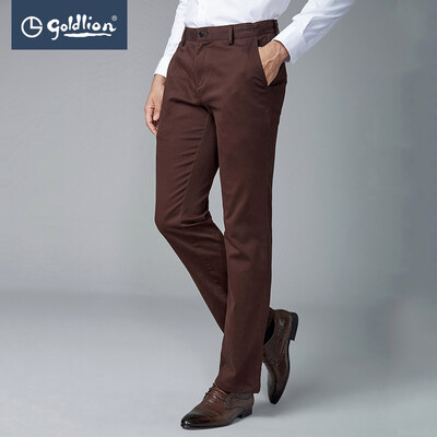 金利来EPCEB963017男士休闲裤深棕36体验效果好吗(金利来裤子怎么样)-图片2