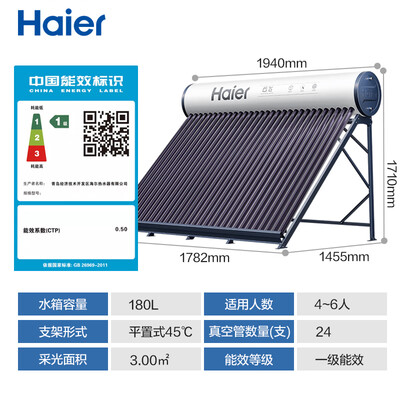 海尔太阳能热水器 C6 180升光电两用到底如何,值得入手吗（海尔太阳能热水器质量怎么样）