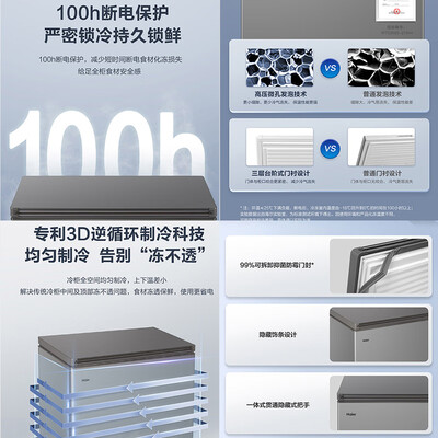 海尔双开门冰箱冷藏室和冷冻室调到多少度（海尔 247L冰柜商用双开门冷冻柜怎么样）-图片3