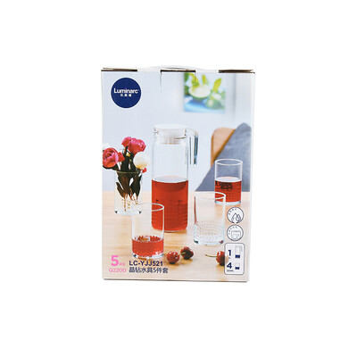 乐美雅 玻璃杯套装晶钻水具5件套 LC-YJJ521