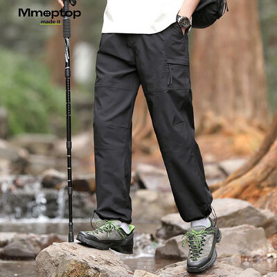 MMOPTOP 2409男士冲锋裤 夏季宽松 黑色 M测评看真相（男士冲锋裤哪个牌子好）