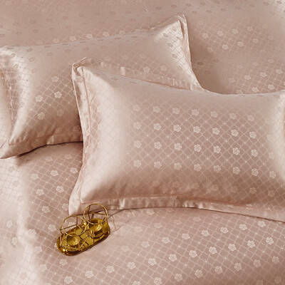 路易卡罗（Louis Kellog）柔丝缎提花四件套 威尼斯-粉玉LK-6311