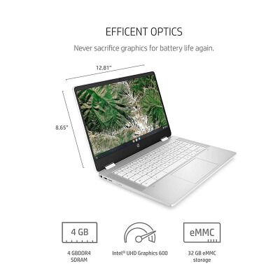 惠普（HP） Chromebook x360 谷歌系统笔记本电脑 高清触摸屏 4+32G 14英寸