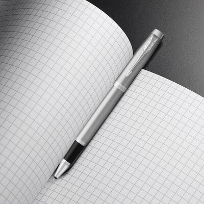 派克（PARKER）IM浅石灰白夹宝珠笔