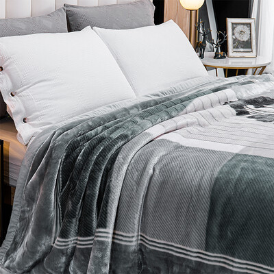 恒源祥 万木争荣银貂绒毯  TGM1009 3800g 200*230cm