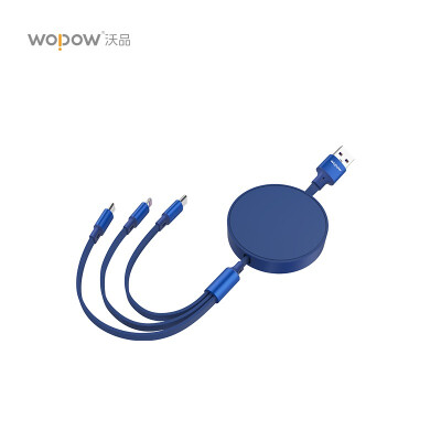 沃品（WOPOW）LC011一拖三伸缩充电线快充线通用线 