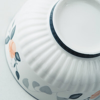 菲米生活（PHMI）吟花悦语陶瓷餐具组合碗勺子套装（十六件套） FM-CJ2304