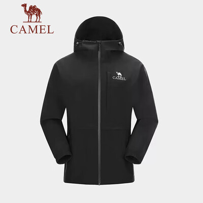 骆驼 CAMEL单层冲锋衣 G112 幻影黑 男女同款 XL值得手入吗（骆驼冲锋衣是哪个国家的品牌）-图片1
