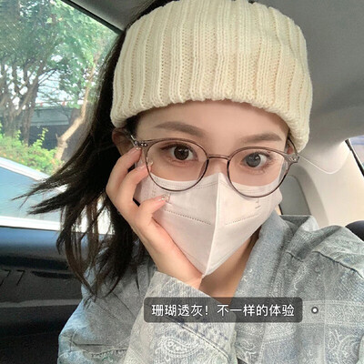 择初圆框近视眼镜冷茶色防蓝光防辐射眼镜评测说真相(防辐射眼镜哪款好)-图片5