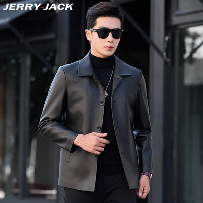 男士黑皮夹克搭配什么裤子,什么鞋好看（JERRYJACK皮夹克男黑色3XL男士皮衣怎么样）-图片2