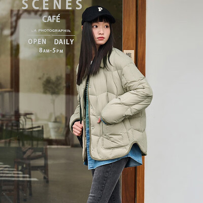 坦博尔羽绒服TD236266女短款奶茶棕质量烂不烂（坦博尔羽绒服质量怎么样）