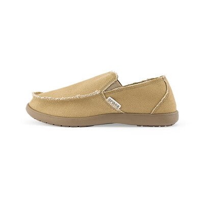 crocs 圣克鲁兹一脚蹬帆布鞋 卡其 41/42怎么样（卡骆驰帆布鞋怎么样）