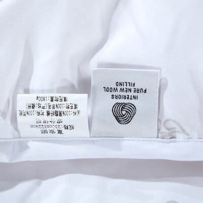 富安娜（FUANNA）澳洲防螨羊毛被 203*229（1500g)