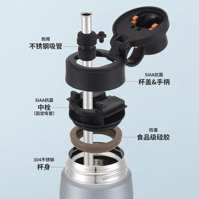 虎牌（TIGER） 不锈钢吸管保温保冷杯 MCS-A050 500ml