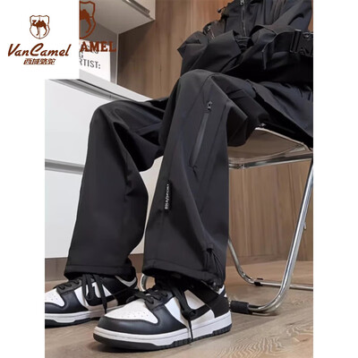西域骆驼 VANCAMEL A883男士冲锋裤 黑色 3XL体验效果好吗(西域骆驼裤子怎么样)-图片3