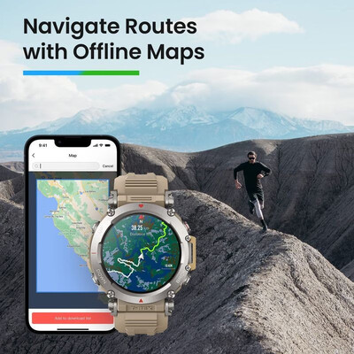 Amazfit 跃我GT-Rex Ultra智能手表 双频GPS户外运动探险手表 防泥防水 离线地图