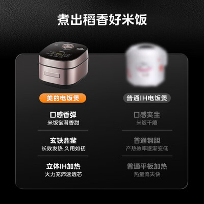 美的Midea 5L智能IH电饭煲 MB-HS510 风动系列质量烂不烂（美的电饭煲煮饭怎么操作）-图片1