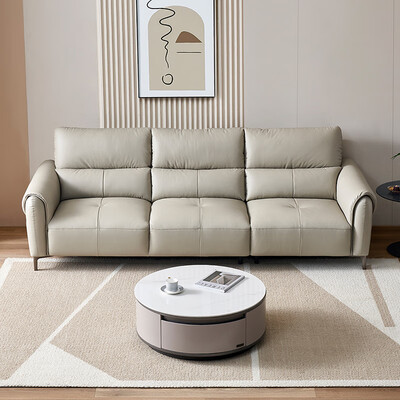 真皮沙发全友的好还是左右的好（全友家居头层牛皮沙发三人位客厅真皮沙发质量烂不烂）