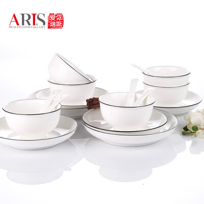 爱依瑞斯 简约24头陶瓷餐具 AS-D2401H