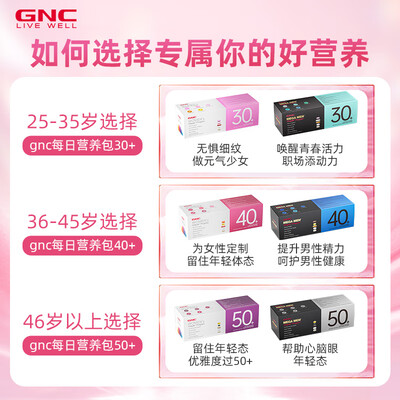 健安喜复合维生素好不好（GNC健安喜30+女性营养包复合维生素体验效果好吗）