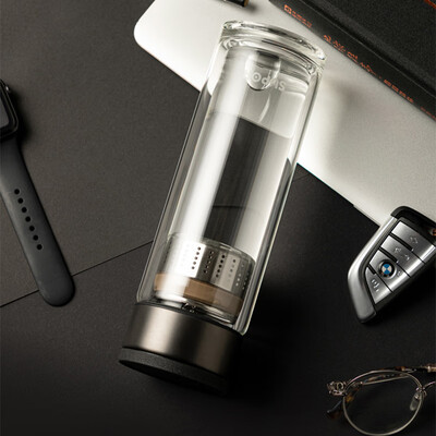 苏泊尔（SUPOR）集茶双享耐热玻璃杯 380ML KC38JF10