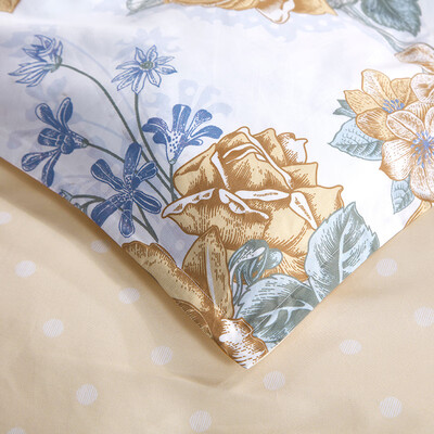 富安娜 纯棉四件套-人间芳菲 被套203*229cm