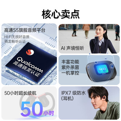 耳机耳挂式,入耳式,骨传导式哪种好（Cleer ARC3 骨传导耳机挂耳式蓝牙耳机质量烂不烂）-图片1