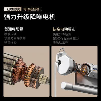快朵小屋120英寸电动遥控幕布投影仪幕布好不好（快朵小屋和得力幕布哪个好）-图片3