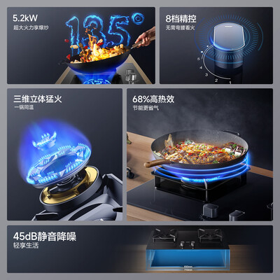 老板 57B5X 燃气灶 5.2kW大火力猛火灶到底如何,值得入手吗(老板猛火灶怎么样)-图片2