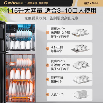 康宝消毒柜型号区别xdz(康宝 115L 消毒柜 家用立式双开门餐具消毒机到底如何,值得入手吗)