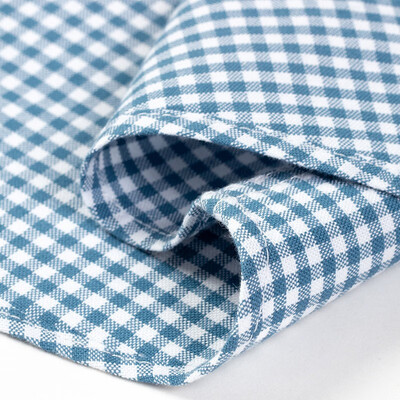 罗蒙春秋商务长袖衬衫纯棉牛津纺蓝绿格41码值得手入吗（罗蒙衬衫和海澜之家哪个好）-图片3