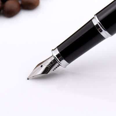 派克（PARKER）2015IM纯黑丽雅白夹墨水笔