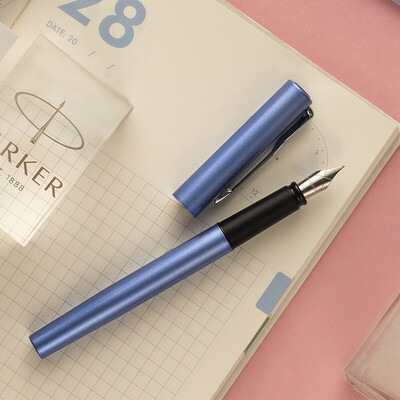 派克（PARKER）威雅XL青出于蓝白夹墨水笔