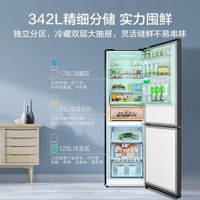 美的BCD-342WPZM(E)双门冰箱值得购买吗？一起来看看它到底怎么样！