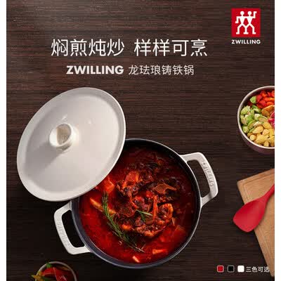 双立人Dragon龙铸铁锅22cm饭釜锅汤炖锅 1020392/66040-220