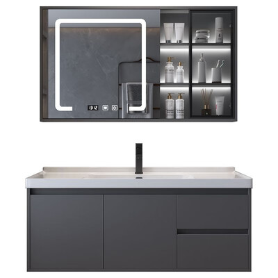 恋派浴室柜 珠光灰 100cm洗漱台好不好(恋派马桶怎么样)-图片5