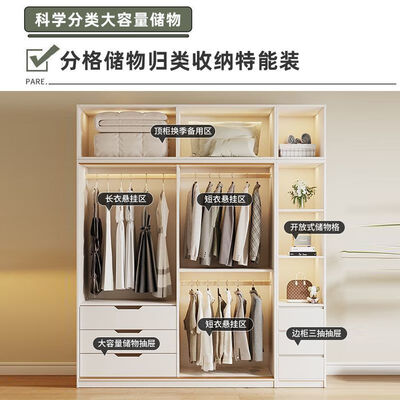 全友实木推拉门衣柜带顶柜储物柜到底如何,值得入手吗(全友家私衣柜怎么识别是真假)-图片6