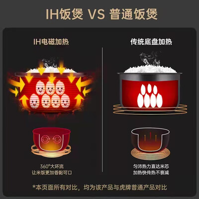 虎牌 JPT-H10C 3L 智能压力IH电饭煲深棕色值得手入吗（虎牌电饭煲怎么预约煮饭）-图片5