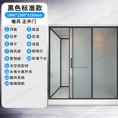 新勇士整体淋浴房暖风款120*190质量烂不烂(新勇士淋浴房质量怎么样)-图片5