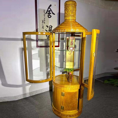 红木家具和金丝楠木家具哪个好（红善金丝楠木旋转酒柜红酒柜好不好）-图片1