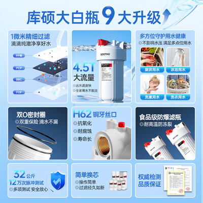 前置过滤器和大白瓶冲突吗（GOOTHO大白瓶前置过滤净水器前置过滤器靠谱吗,揭秘内幕）-图片1